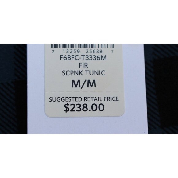 New w/Tags - Eileen Fisher Sleeveless Tunic in Buffalo Printed Silk, Fir, Med - Picture 6 of 14